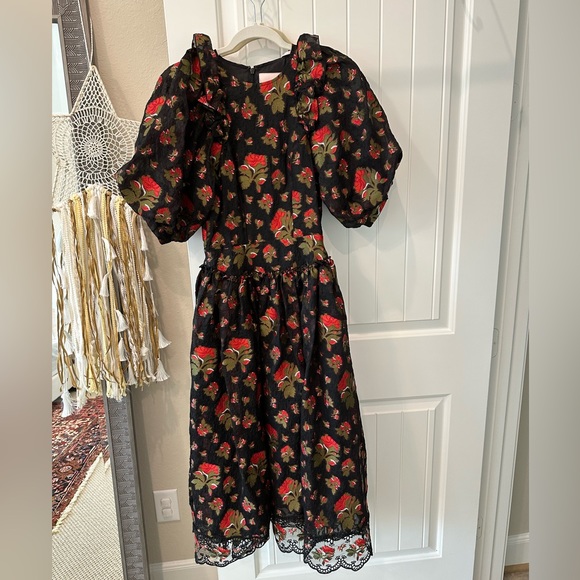 Simone Rocha x H&M Silk Blend Floral Dress - Picture 2 of 8